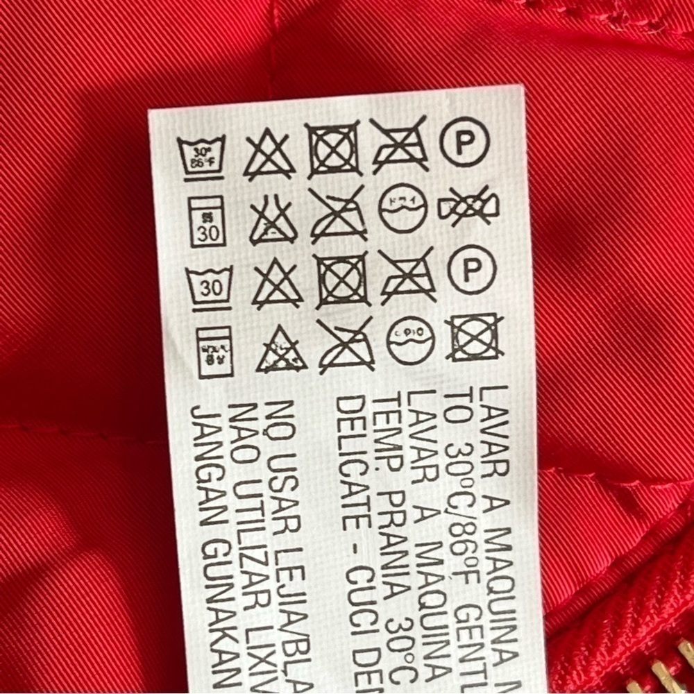 Zara Woman Red Quilted Zip Up Jacket Size M - Picture 14 of 15
